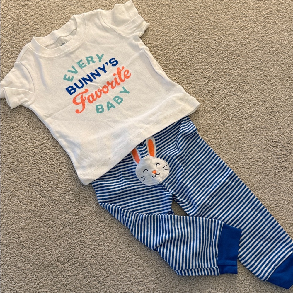 Carter’s Easter Bunny Snug Fit Unisex Pajamas 12mos